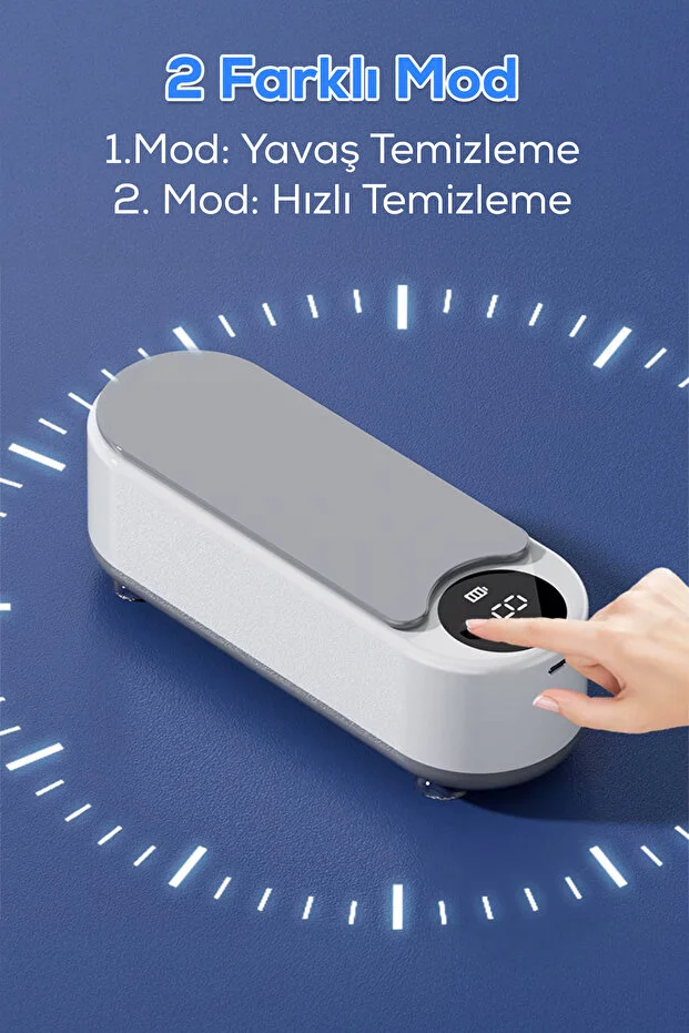 Ultrasonik Temizleyici - Mücevher, Gözlük ve Küçük Eşyalar için Güçlü Temizlik